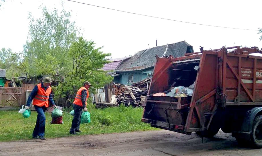 Вывоз мусора из частного дома в Красном Сулине в октябре