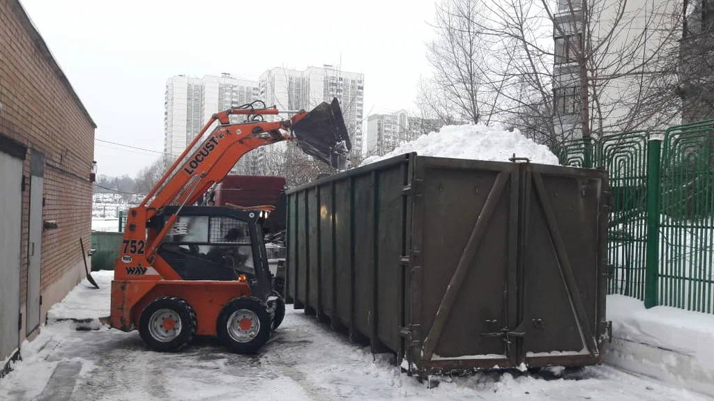 Вывоз снега контейнерами в Красном Сулине — цена от 3266 руб., заказать контейнер для снега в ПроМусор